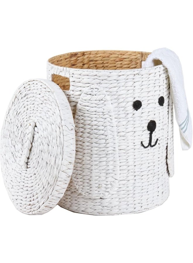 Homesmiths Water Hyacinth Storage Hamper Puppy Shape 38 x 38 x 59 cm - Image 4
