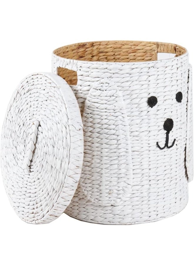 Homesmiths Water Hyacinth Storage Hamper Puppy Shape 38 x 38 x 59 cm - Image 3