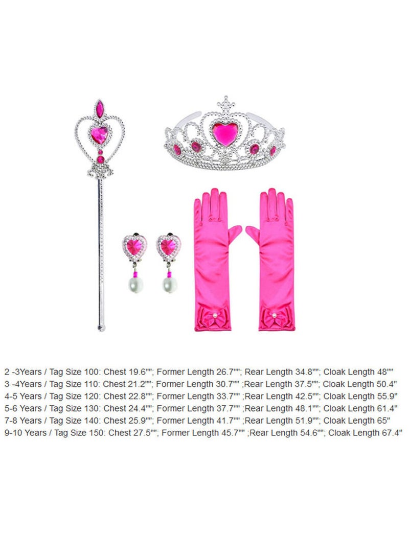ISank Princess Costumes Birthday Party Dress Up Clothes - Image 5