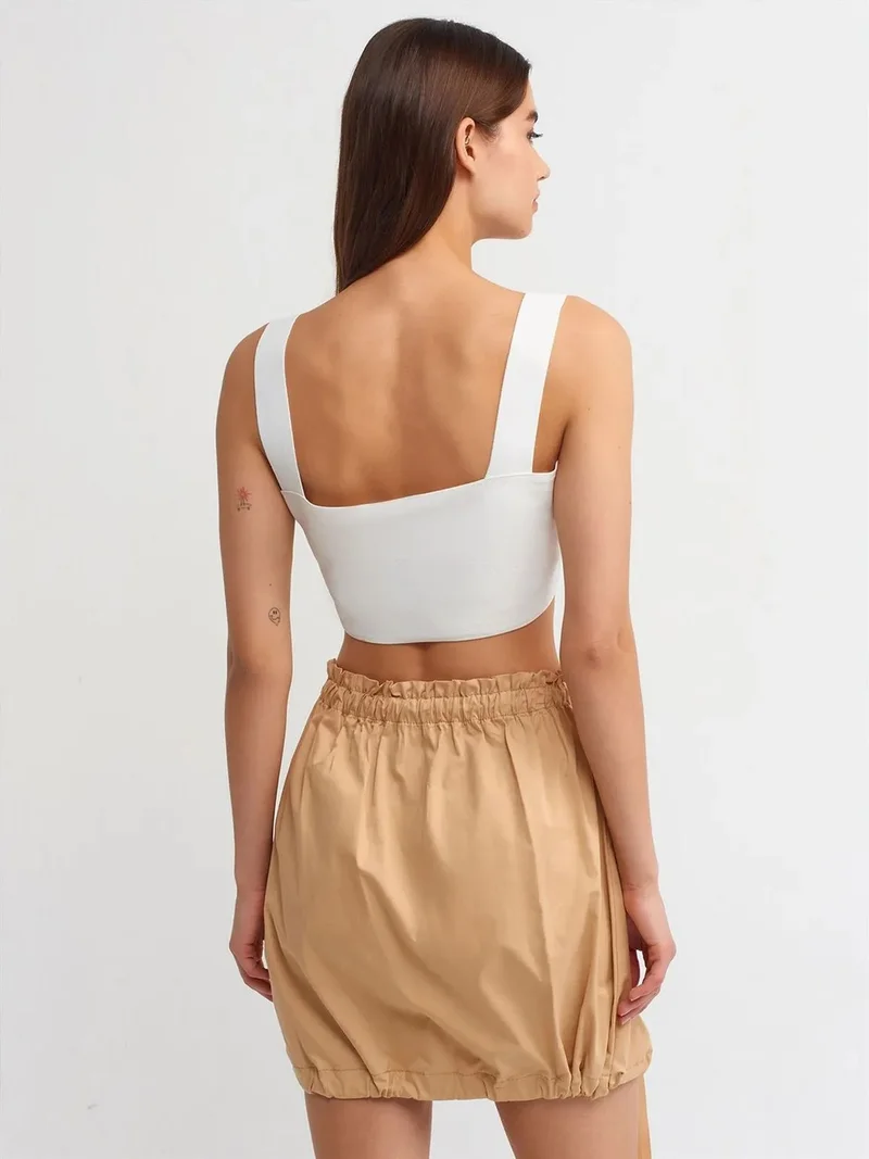 ديلفين Dilvin High-Waist Mini Cargo Skirt