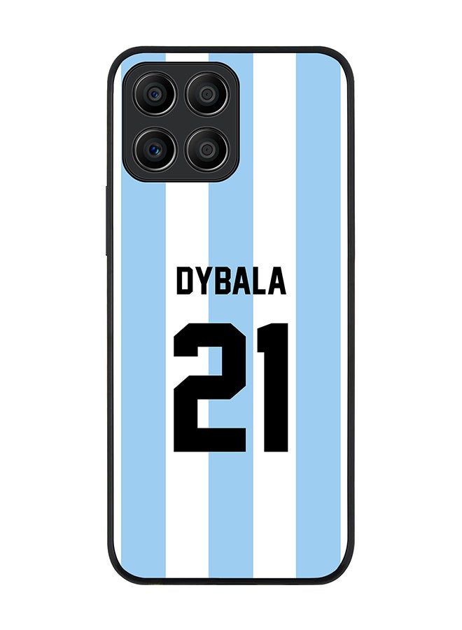 Stylizedd Rugged Black edge case for Honor X6 Slim fit Soft Case Flexible Rubber Edges Anti Drop TPU Gel Thin Cover - Football Team - Argentina Player Name - Dybala - Image 1