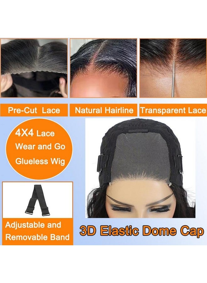 WPPIKK Wear And Go Glueless Wigs Human Hair Pre Plucked Pre Cut Deep Wave Lace Front Wigs Human Hair 4X4 Lace Closure Wigs Human Hair Wigs For Black Women Glueless (20 Inch) - Image 5