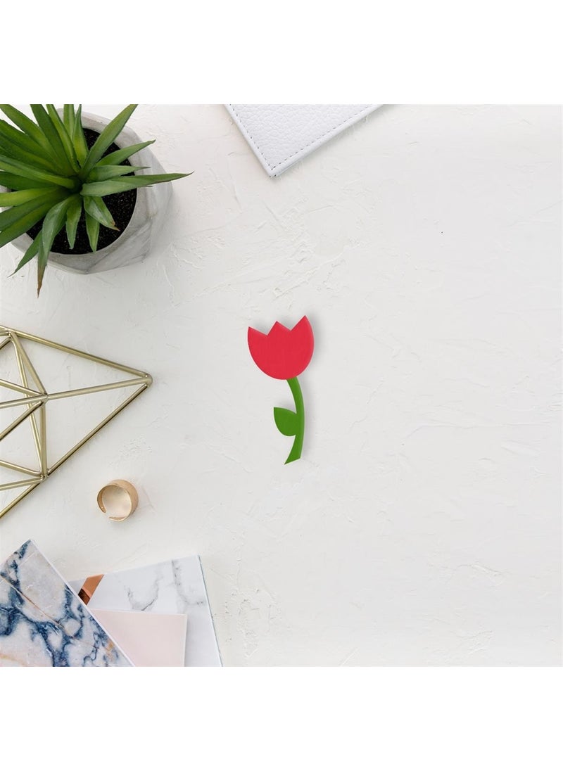 Tabby Design - Handmade Tulip Brooch / Badge - Image 1
