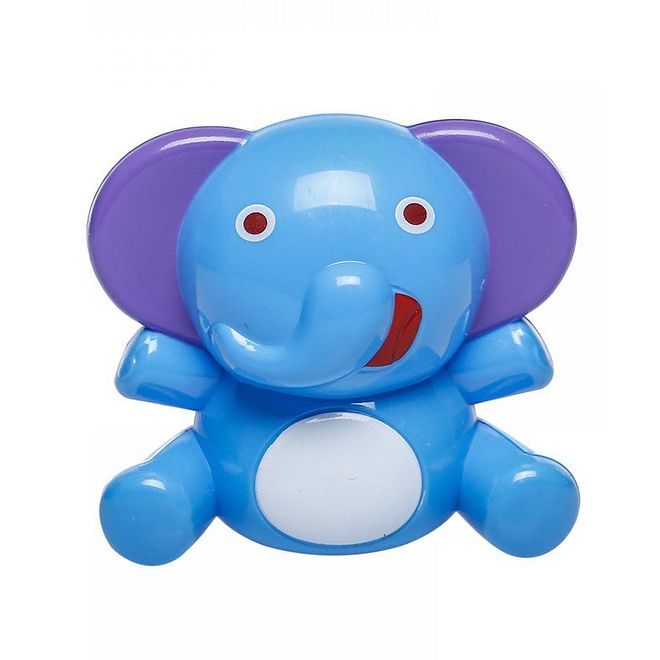 THE SMURFS لعبة جرس الأطفال سمورف - شكل الفيل، أداة تعلم القوام والأصوات، زرقاء، معتمدة EN-71، 0-12 شهر، 18x16.4x5 سم - Image 2