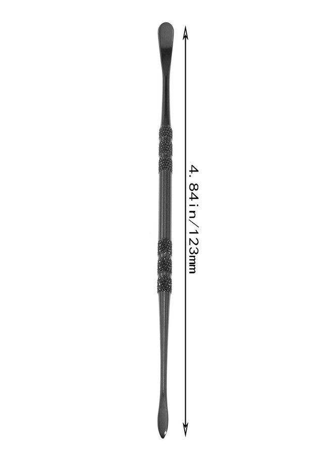Maxmoral Engraving Tool Wax Carving Tool Set Stainless Steel Engraving Tool Sculpting Tool Spoon, Black - Image 4