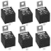 Weasch 6 Pack JD1912 Car Relay 12V 40A 4 Pins SPST Automotive Switches and Starters Waterproof Relay for Boat Tractor Truck Motorcycle 6 - Image 2