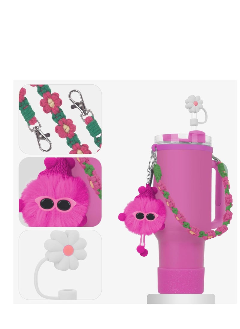 Y&D - Compatible with Stanley Cup Accessories Set, Stanley Accessories 40 oz, Accesorios Stanley with Food-Grade Stanley Straw Cover, Stanley Tumbler Accessories Beautify Your Cup, Unique Gifts for Women - Image 1