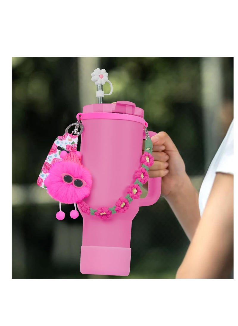 Y&D - Compatible with Stanley Cup Accessories Set, Stanley Accessories 40 oz, Accesorios Stanley with Food-Grade Stanley Straw Cover, Stanley Tumbler Accessories Beautify Your Cup, Unique Gifts for Women - Image 1