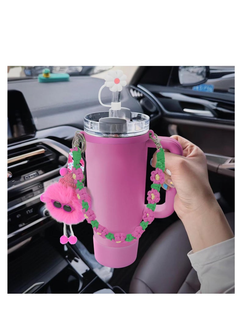 Y&D - Compatible with Stanley Cup Accessories Set, Stanley Accessories 40 oz, Accesorios Stanley with Food-Grade Stanley Straw Cover, Stanley Tumbler Accessories Beautify Your Cup, Unique Gifts for Women - Image 1