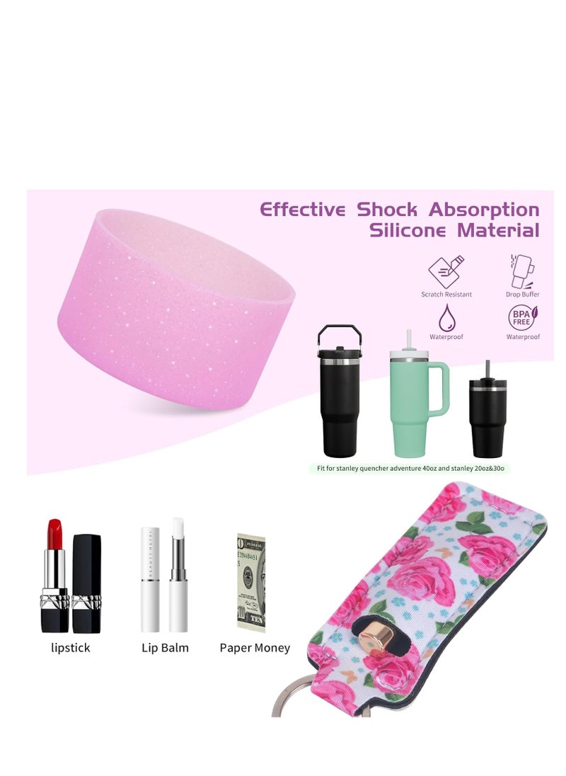 Y&D - Compatible with Stanley Cup Accessories Set, Stanley Accessories 40 oz, Accesorios Stanley with Food-Grade Stanley Straw Cover, Stanley Tumbler Accessories Beautify Your Cup, Unique Gifts for Women - Image 1