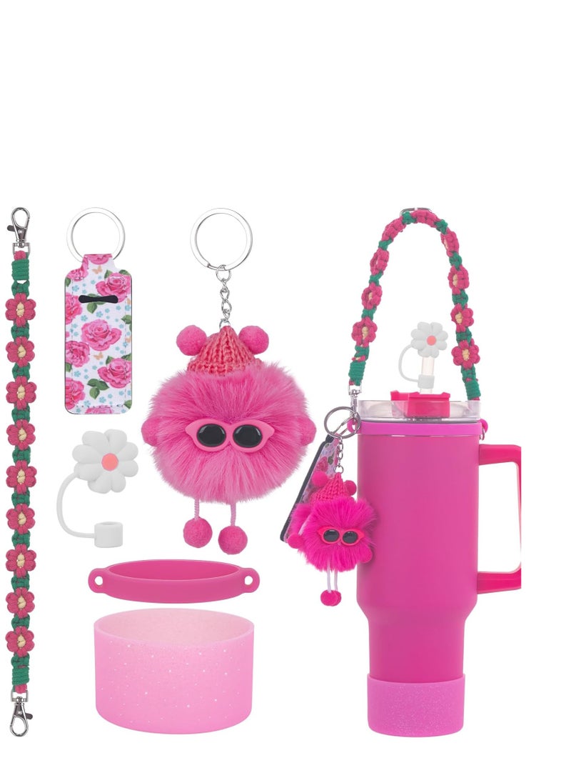 Y&D - Compatible with Stanley Cup Accessories Set, Stanley Accessories 40 oz, Accesorios Stanley with Food-Grade Stanley Straw Cover, Stanley Tumbler Accessories Beautify Your Cup, Unique Gifts for Women - Image 1