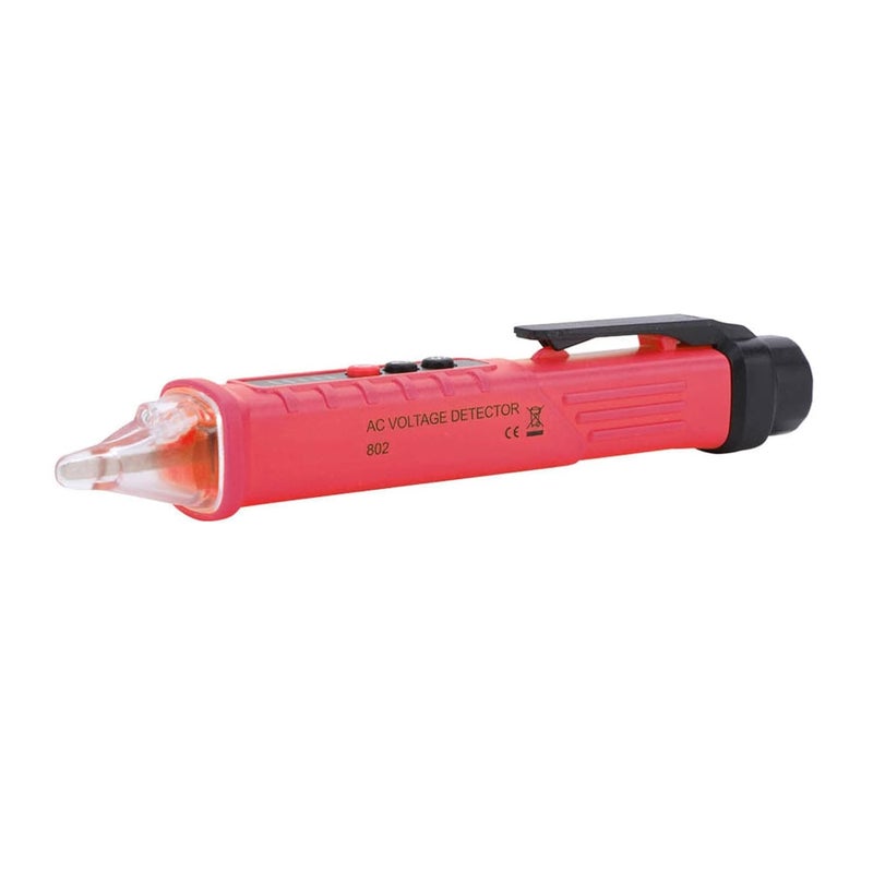 Electric Voltage Detector Tester Pen, Test Pencil, Dual Range 48-1000V / 12-1000V - LED Lighting, NCV Sensor, Safety Alarm for Electrical Testing (Red) - Image 4