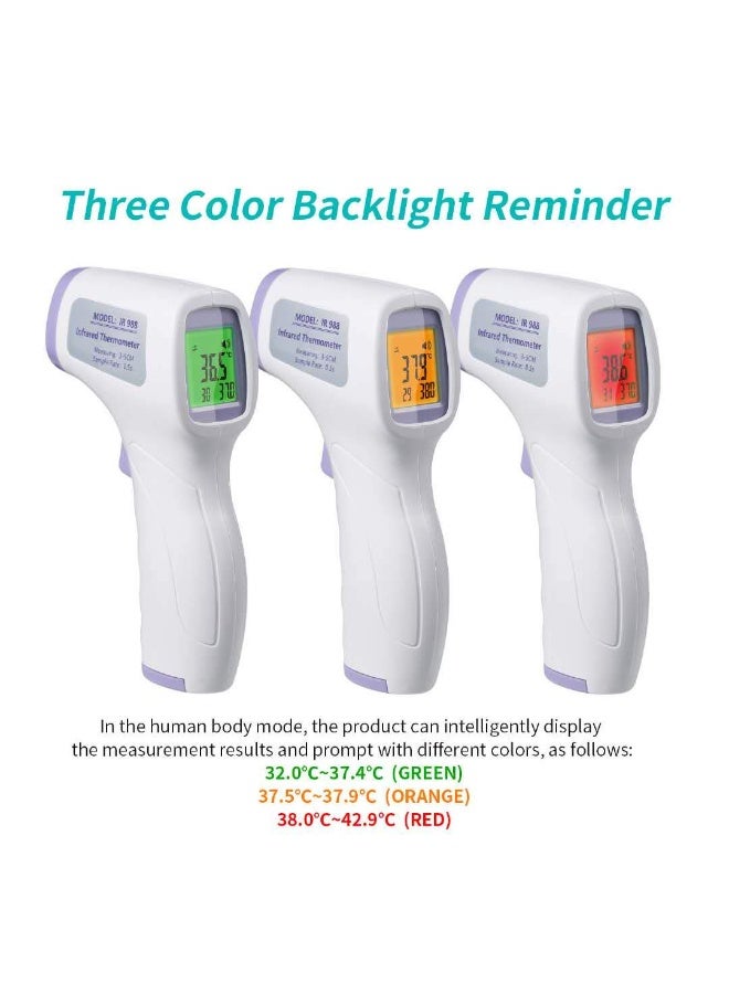 Digital Infrared Thermometer - Instant Reading for Children & Surfaces - Accurate Measurement with Color Backlight - Easy-to-Use Daily - Image 3
