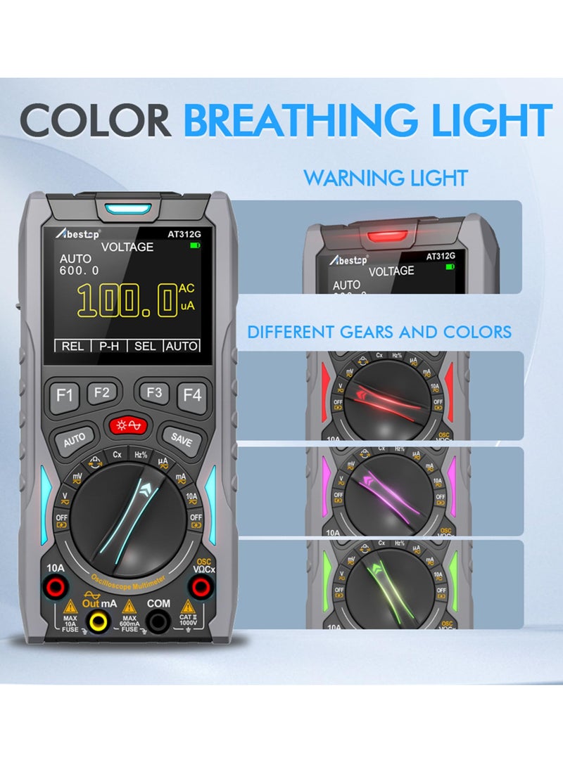 KASTWAVE AT312G 3 in 1 Oscilloscope Digital Scope Multimeter with 12MHz Bandwidth 50MSa/s Sampling Rate Built-in Generator Multiple Multimeter Tester Function - Image 5