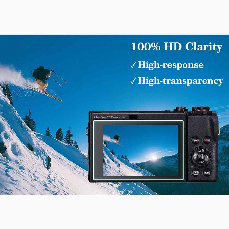 ULBTER G7 X Mark II Screen Protector for Canon G9X Mark II / G9 X / G7X Mark II / G7 X / G5X II /G5 X Camera, 9H Hardness Tempered Glass Anti-Scrach Anti-Bubble [3Pack] - Image 3