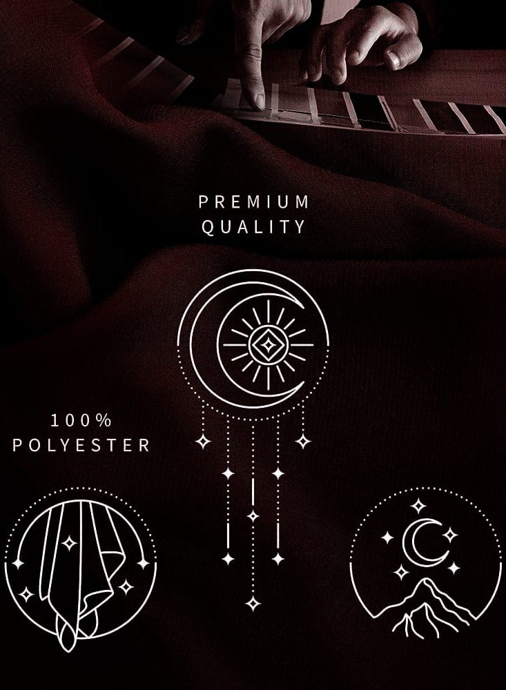Deep Maroon Chiffon Hijab for Women – Lightweight, Non-Slip, Breathable Headscarf | 28 x 72 Inches | Elegant & Stylish Muslim Scarf for Daily, Work & Special Occasions - Image 2