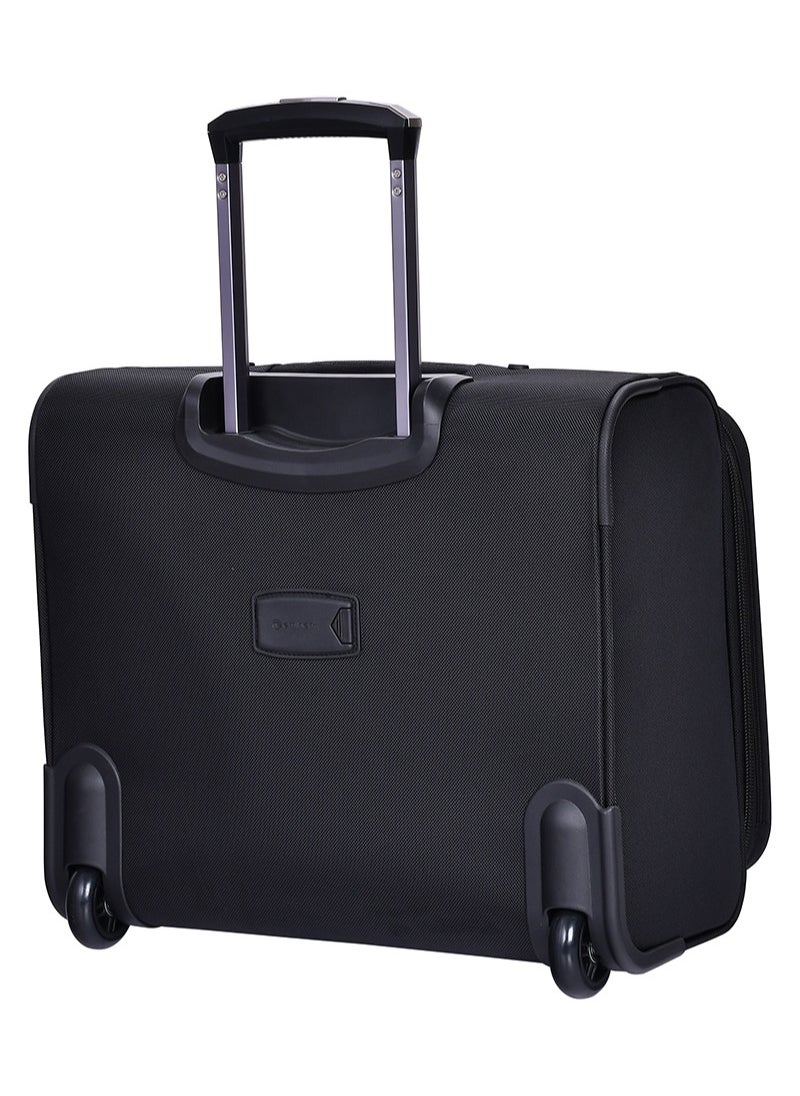 eminent - Pilot Case Trolley 4 360 degree Spinner Wheel Water Repellent Rolling Suitcase for Unisex V421 Black - Image 1