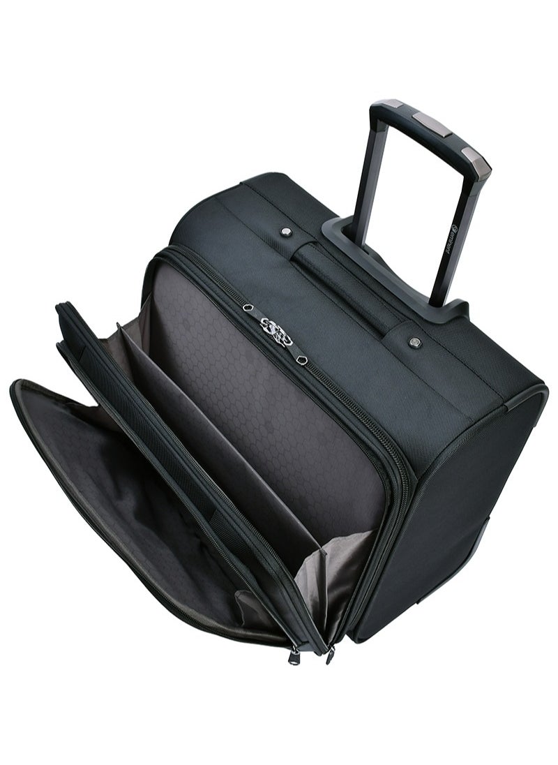 eminent - Pilot Case Trolley 4 360 degree Spinner Wheel Water Repellent Rolling Suitcase for Unisex V421 Black - Image 1