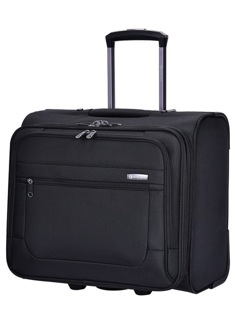 Pilot Case Trolley 4 360 degree Spinner Wheel Water Repellent Rolling Suitcase for Unisex V421 Black