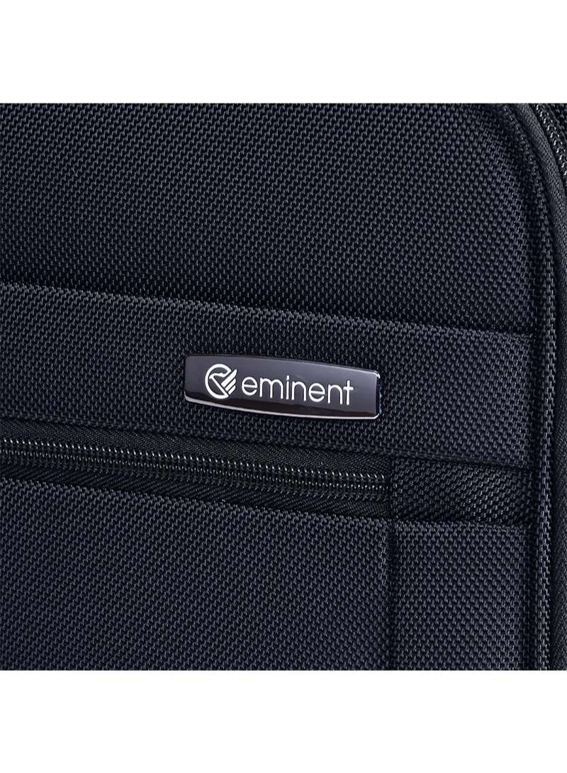 eminent Pilot Case Trolley 4 360 degree Spinner Wheel Water Repellent Rolling Suitcase for Unisex V421 Black