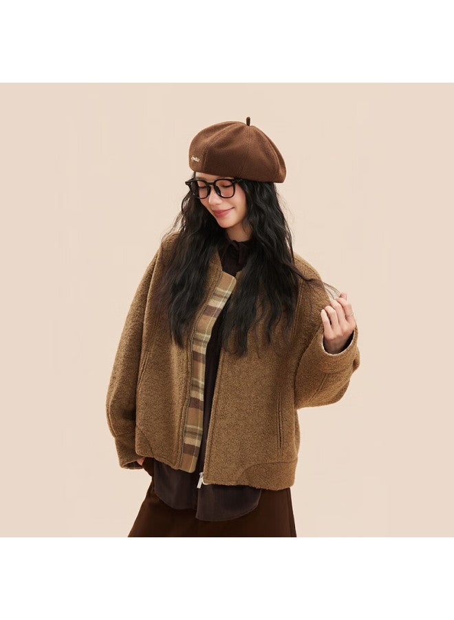 Mmoptop Vintage Retro Beret Autumn Twill Letter Embroidered Painter Hat Women Large Head Cirference Slim Face Octagonal Cap - Image 4