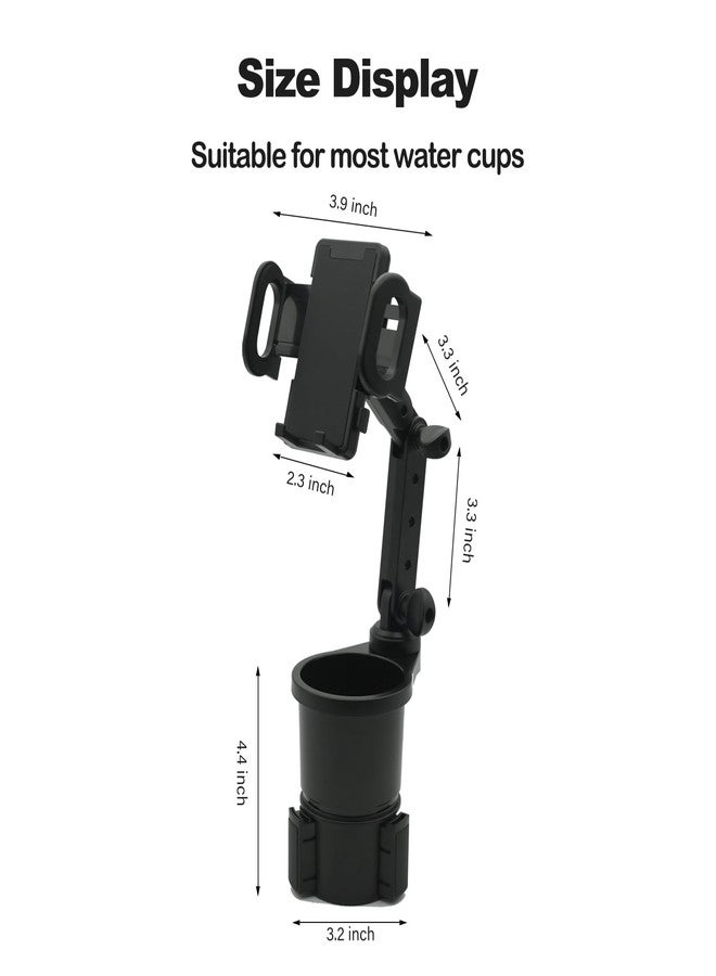 Tesheer for Tesla Cup Holder Model Y/3/S/X Cup Adapter Adjustable Base Phone Holder for Tesla Interior Accessories Car Cup Holder Expander Adapter(Pro) - Image 3
