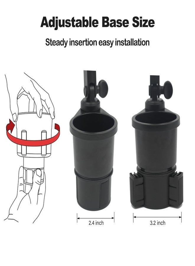 Tesheer for Tesla Cup Holder Model Y/3/S/X Cup Adapter Adjustable Base Phone Holder for Tesla Interior Accessories Car Cup Holder Expander Adapter(Pro) - Image 4