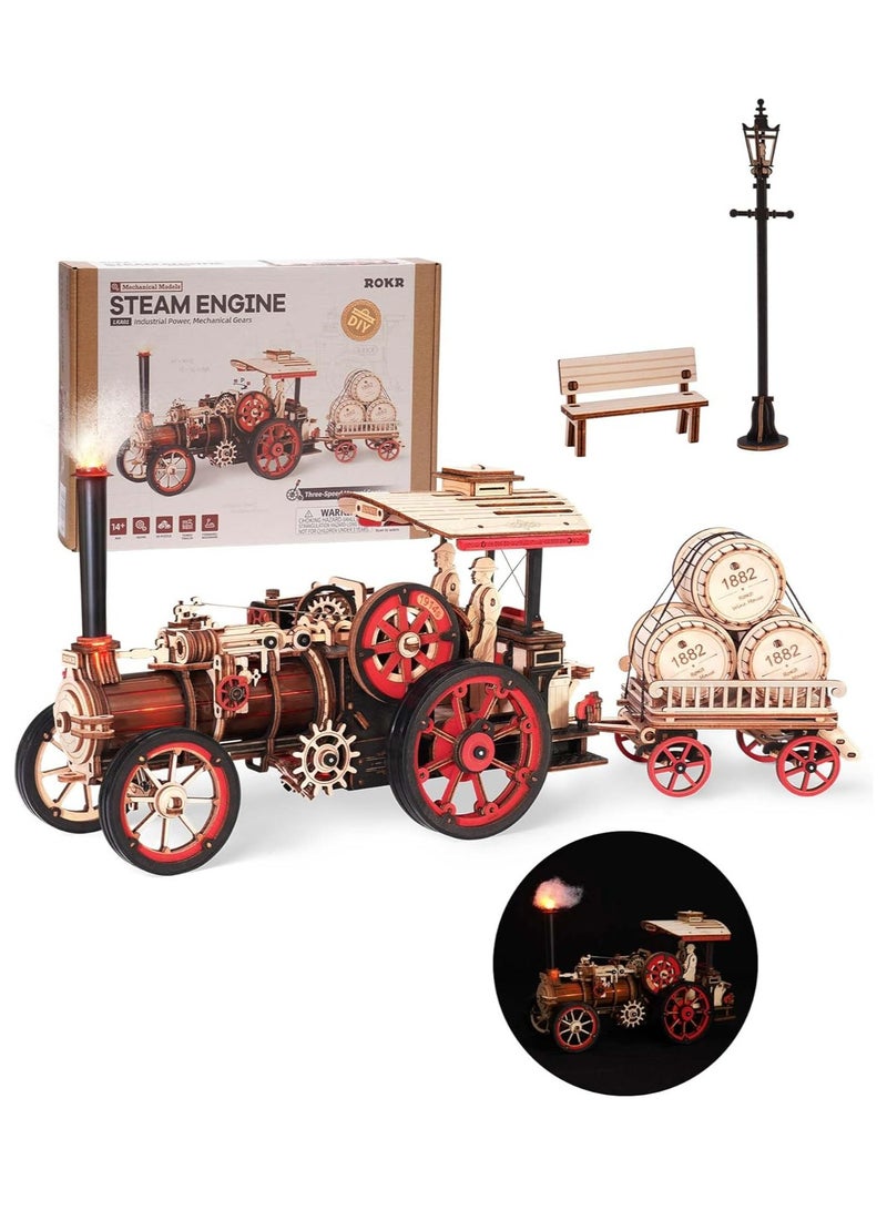 Robotime ROKR Steam Engine Mechanical 3D Wooden Puzzle LKA01
Success Decorative DIY Crafts/Birthday Gifts/Home Decor For Girls&Boys Teens&Adults - Image 1