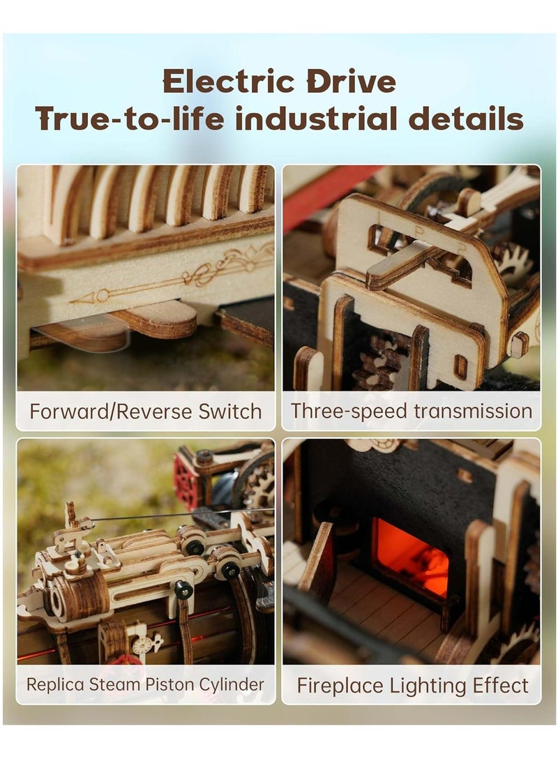 Robotime ROKR Steam Engine Mechanical 3D Wooden Puzzle LKA01
Success Decorative DIY Crafts/Birthday Gifts/Home Decor For Girls&Boys Teens&Adults - Image 3