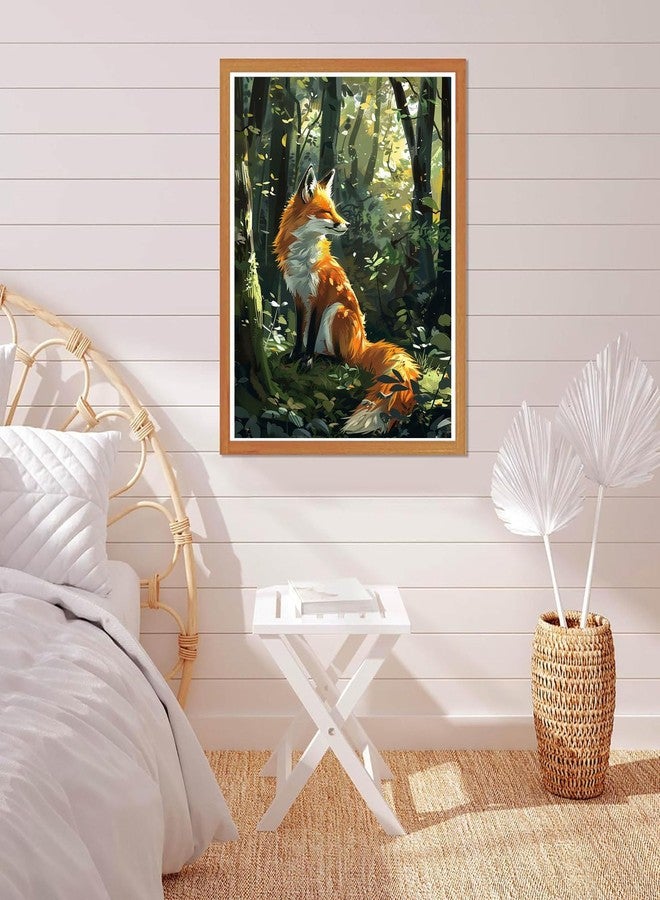 Bimkole Paint by Numbers Kit for Adults Beginner Fox, DIY Oil Painting Kit on Canvas with Paintbrushes and Acrylic Pigment, for Paint by Numbers for Beginner, for Home Wall Decor (16x20Inch) wB962 - Image 4