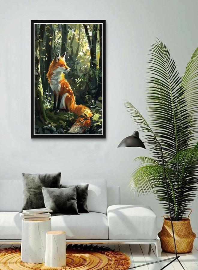Bimkole Paint by Numbers Kit for Adults Beginner Fox, DIY Oil Painting Kit on Canvas with Paintbrushes and Acrylic Pigment, for Paint by Numbers for Beginner, for Home Wall Decor (16x20Inch) wB962 - Image 3
