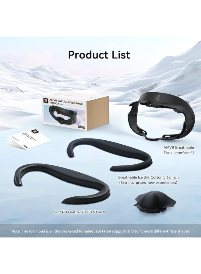 BOBOVR M3 PRO Battery Head Strap and AMVR Face Cover Pad Facial Interface Compatible with Meta/Oculus Quest 3 - Image 5
