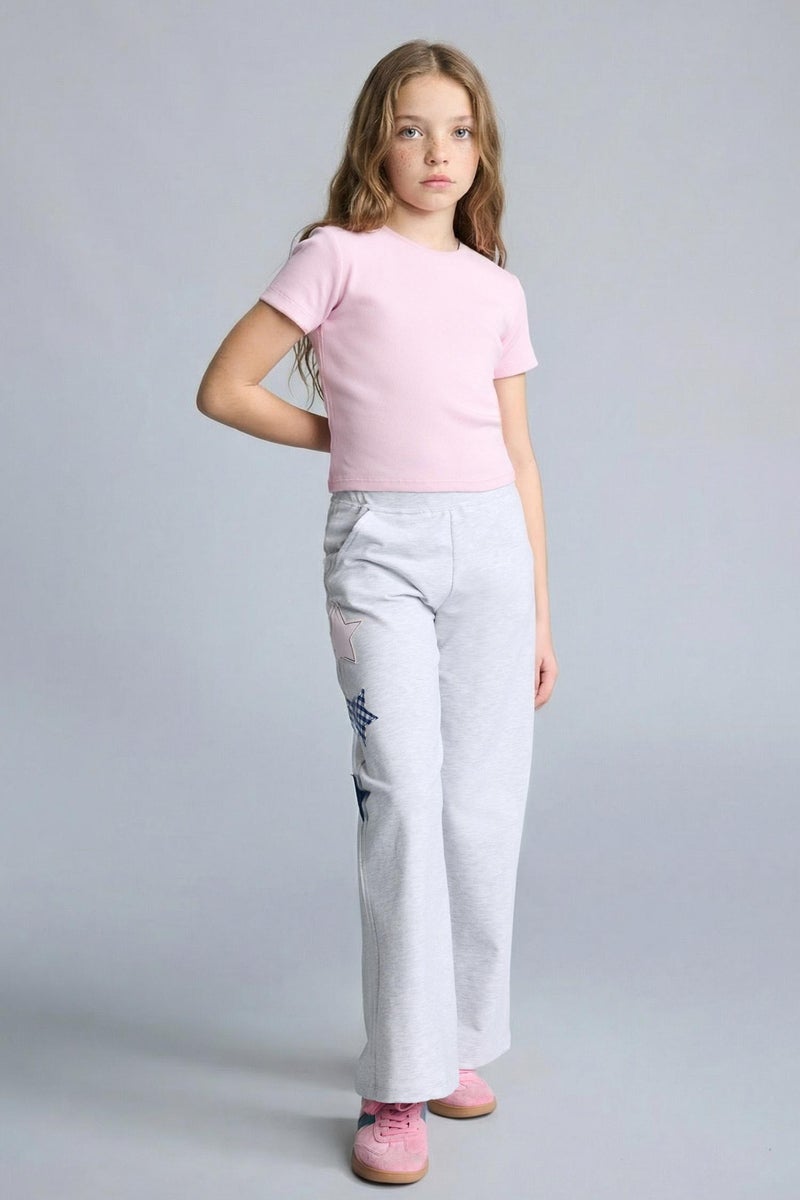 DeFacto Grey Girl Wide Leg Trousers Casual - Image 3