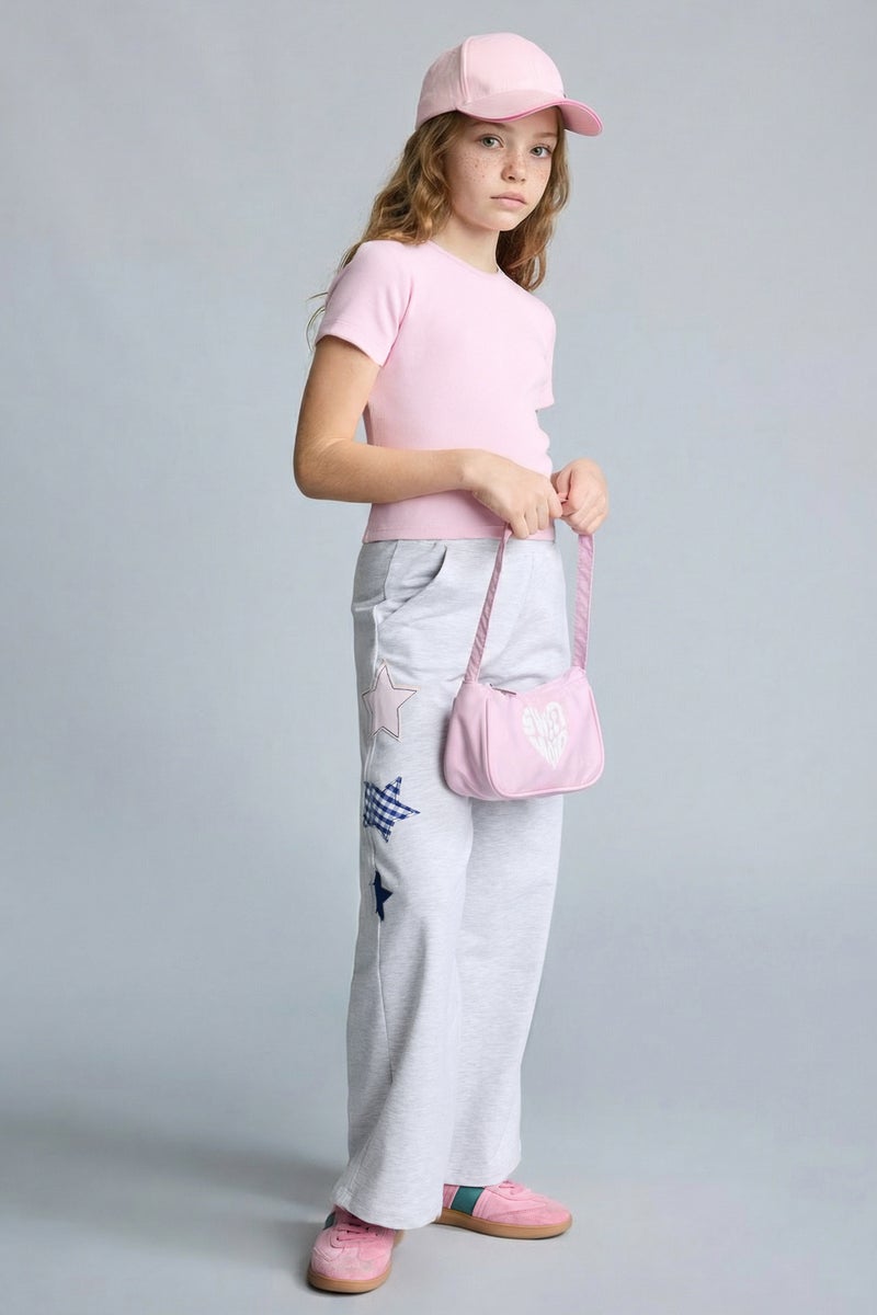 DeFacto Grey Girl Wide Leg Trousers Casual - Image 1