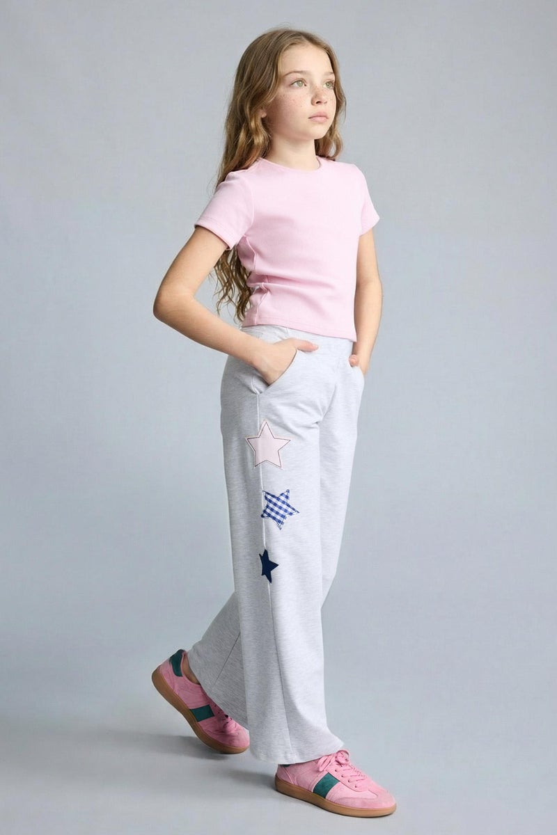 DeFacto Grey Girl Wide Leg Trousers Casual - Image 2