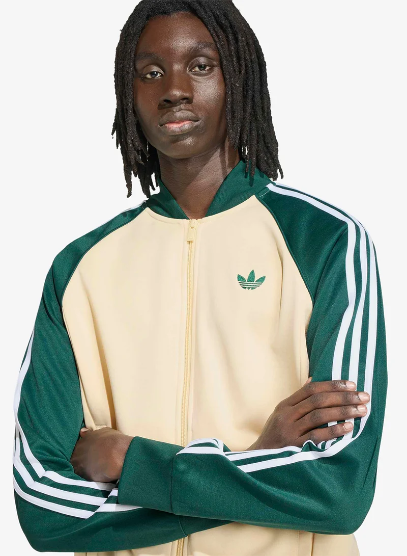 Adidas Originals WARVAN/CGREEN Superstar Adicolor Twill Track Top for Men | Best Price UAE