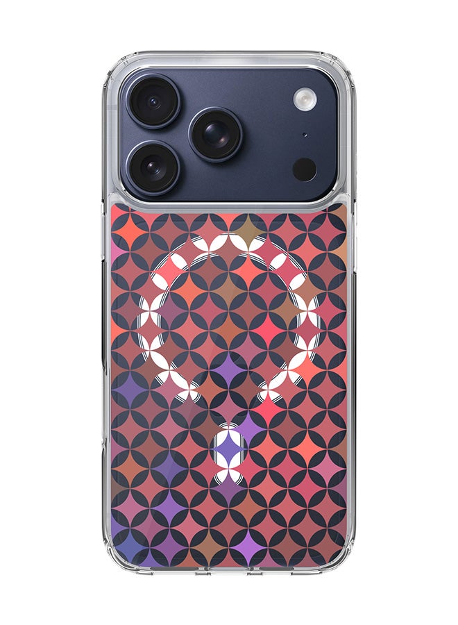 Stylizedd Classic Clear MagSafe Case for iPhone 17 Pro , Hybrid Soft Case Flexible Edges Anti Drop TPU PC Gel Thin Transparent Cover [ Designed for iPhone 17 Pro ] - Wall Of Diamonds