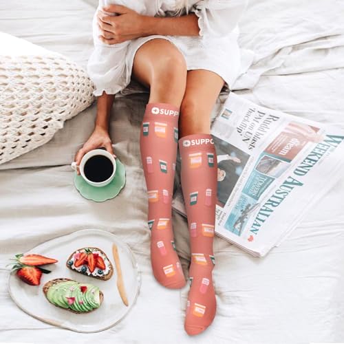 Bluemaple 6 Pack Copper Compression Socks for Women and Men Circulation-Best Support for Medical, Running,Nursing,Athletic - Image 3