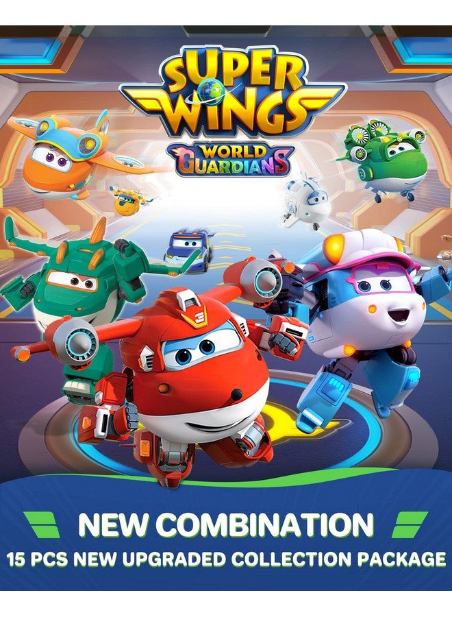 Super Wings 15-Pack Transforming Toys 2 inch Airplane Robot Mini Action Figures with Real Mobile Wheels for Kids 3 4 5 6 7 8+ Birthday Party Supplies for Preschool Boys and Girls - Image 2