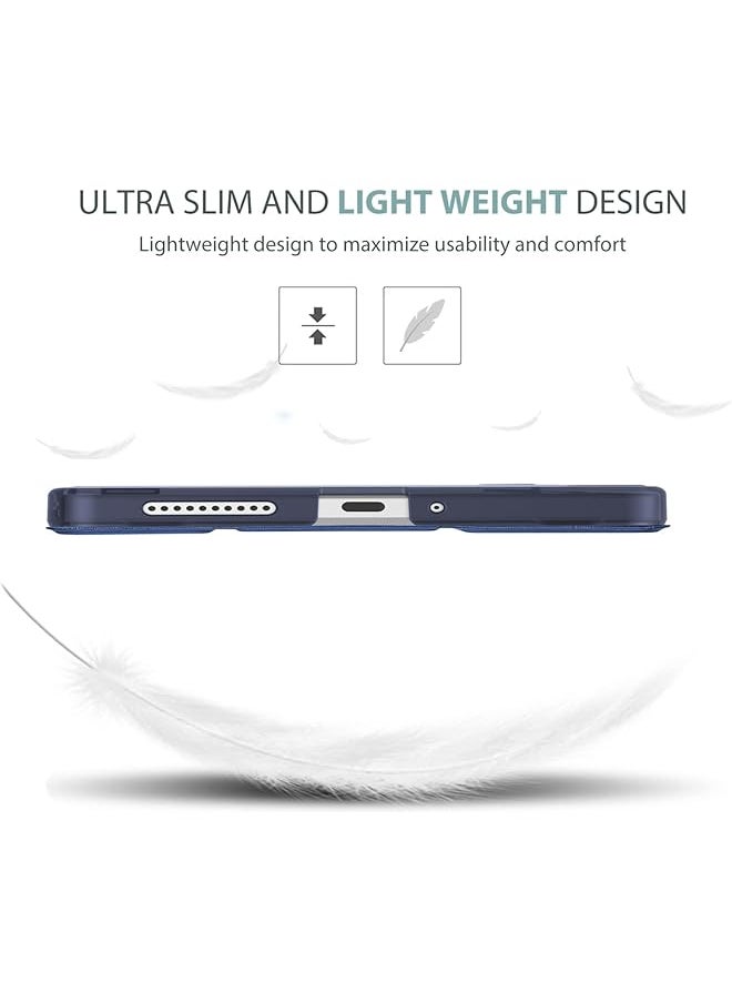Procases - For Lenovo Tab M8 4Th Gen Case 8 Inch 2023 Tb-300Fu Tb-300Xu Slim Stand Hard Back Shell Protective Smart Cover Case For Lenovo Tab M8 8 Inch 2023 Release -Navy - Image 1