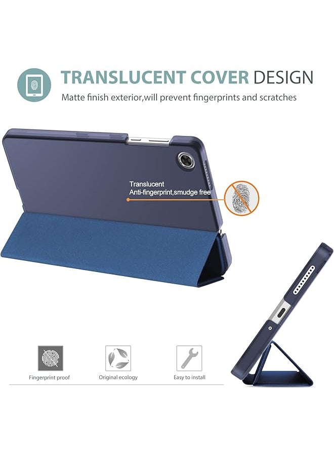 Procases - For Lenovo Tab M8 4Th Gen Case 8 Inch 2023 Tb-300Fu Tb-300Xu Slim Stand Hard Back Shell Protective Smart Cover Case For Lenovo Tab M8 8 Inch 2023 Release -Navy - Image 1