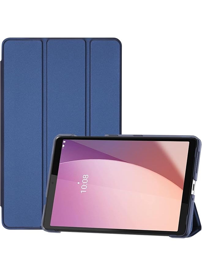 Procases - For Lenovo Tab M8 4Th Gen Case 8 Inch 2023 Tb-300Fu Tb-300Xu Slim Stand Hard Back Shell Protective Smart Cover Case For Lenovo Tab M8 8 Inch 2023 Release -Navy - Image 1