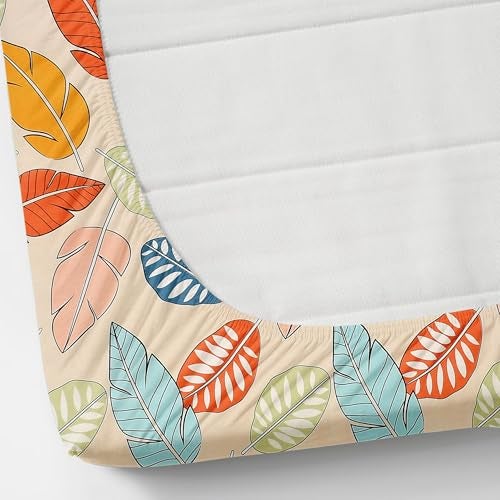 CB HOME Glace Cotton Fitted King Size Bedsheet for Double Bed with 2 Pillow Covers 72x78x8'' All Round Elastic (Print 13, Modern & Geometric King) - Image 2