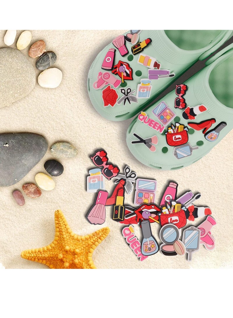 Suntown Shoe Charms for Crocs 26 Pcs Shoe Charms jibbitz for Crocs Shoes Sandals Buckle Party Birthday Gift Croc Charms Bracelet Wristband Decorations for Adult Girls Women Kids - Image 1