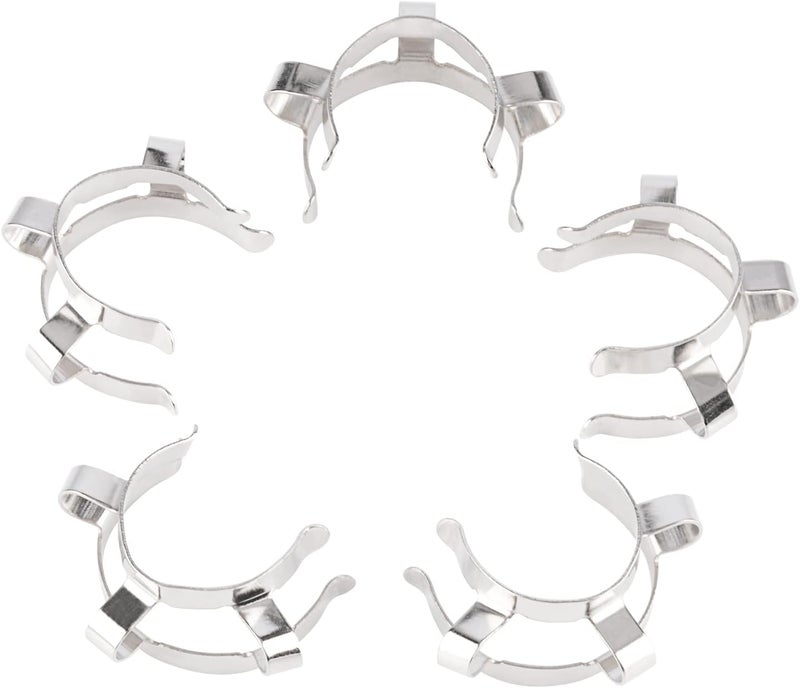 Labasics Metal Joint Clips, 5 pcs 24 mm Lab Keck Clamp #24 Keck Clips for 24/40 24/29 Glass Ground Joint Lab Accessory - Image 1