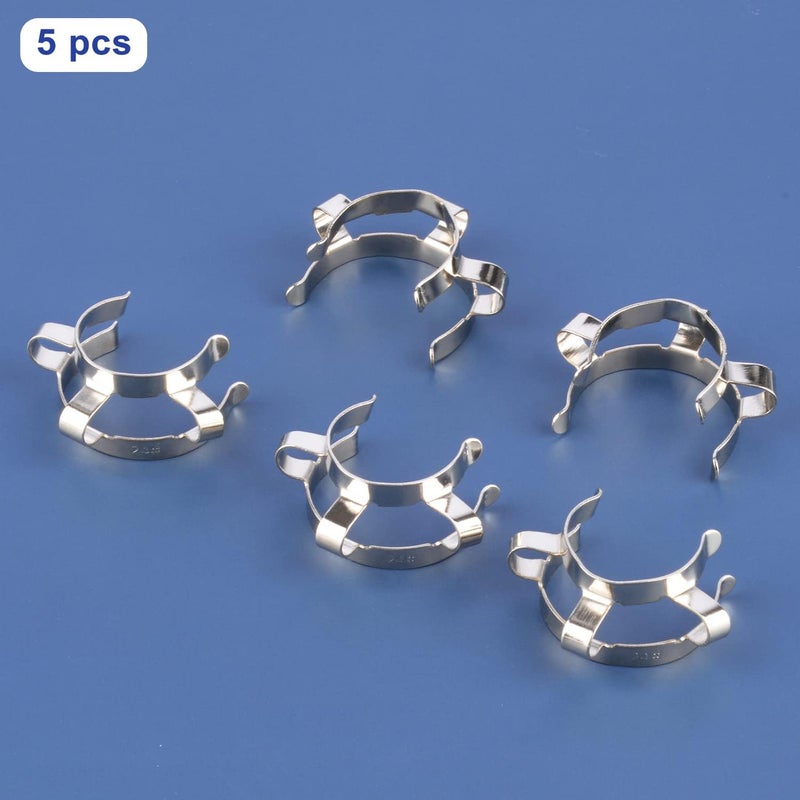 Labasics Metal Joint Clips, 5 pcs 24 mm Lab Keck Clamp #24 Keck Clips for 24/40 24/29 Glass Ground Joint Lab Accessory - Image 4