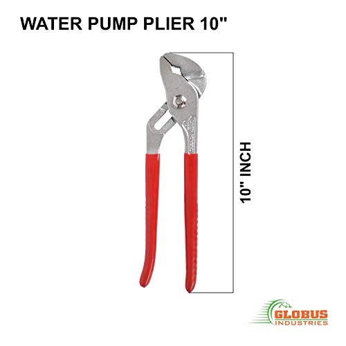 GLOBUS 1407 STEEL HAND TOOL SET/2 PCS (WATER PUMP PLIER 10" (250 MM), PIPE WRENCH 10" (250 MM) AND MEASURING TAPE 3 MTR/ 12 FEET AND 72INCH. - Image 5
