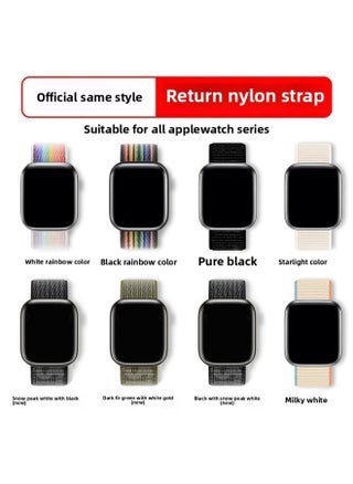 Suitable For Iwatch1-s9 Strap Light Mint/Ocean Blue Nylon Loop Velcro Wristband For Apple Watch Strap-Color:108# Spring Sakura-Specifications:42/44/45/49mm - pzsku/Z5BBC96C1476000DD43D3Z/45/1745237663/590b5d6c-3900-40fd-b9d0-ced8019e4180