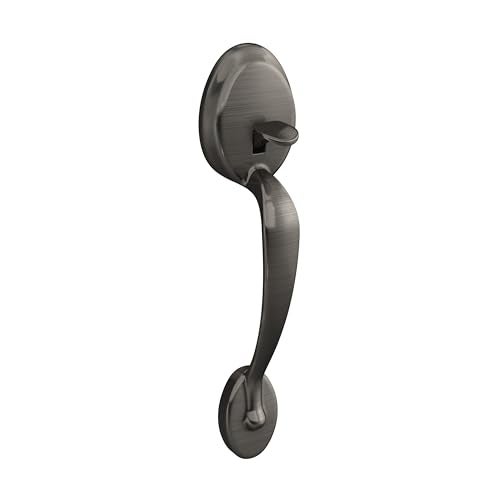 SCHLAGE Plymouth Front Entry Handle Accent RightHanded Interior Lever Antique Pewter FE285 PLY 620 ACC RH - Image 3