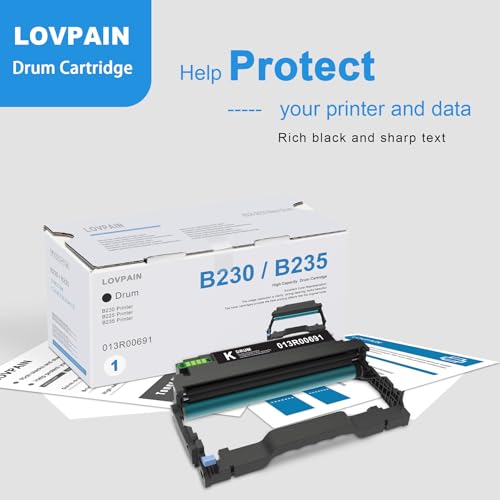 LOVPAIN 1 Pack Black 013R00691 Drum Unit - DOPHEN B230/B225/B235 Imaging Unit Replacement for Xerox B230 B225 B235 Printer - Image 5